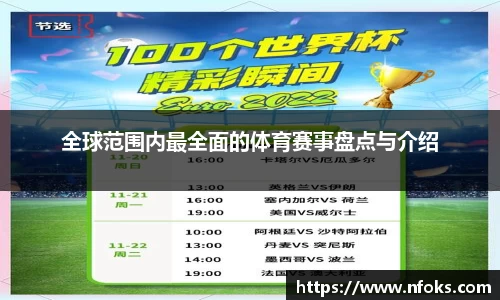 全球范围内最全面的体育赛事盘点与介绍